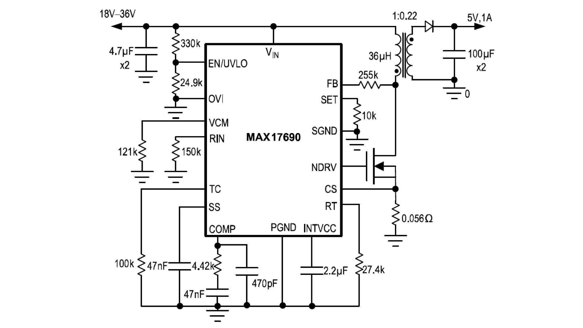 Non-Isolated DC-DC Step-Down Converters with Integrated Inductors for  Space-Constrained Applications